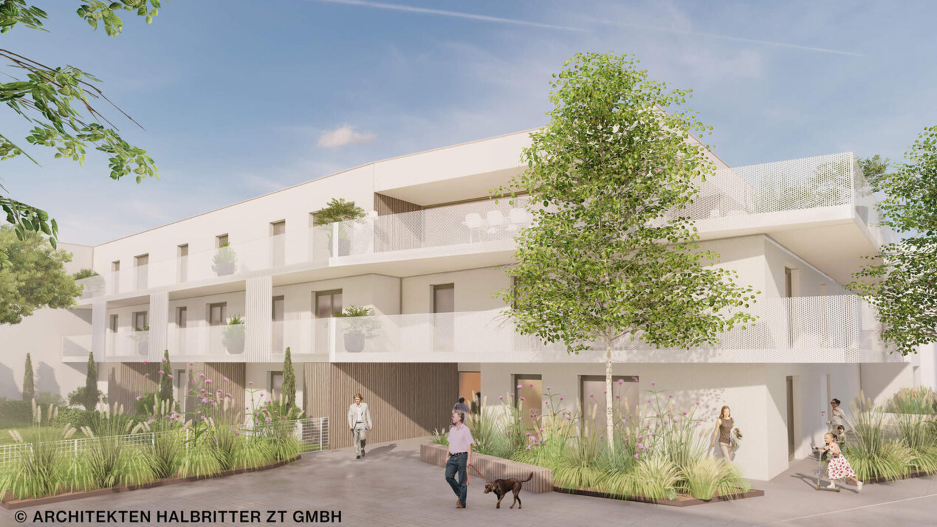 Eingangsbereich der Wohnungsanlage