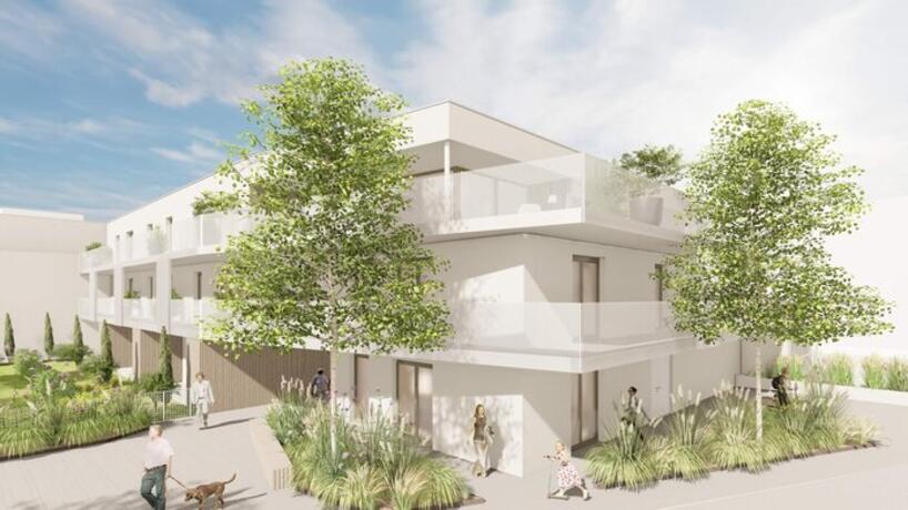 Gesamtansicht der Wohnungsanlage