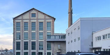 Außenansicht der ehemaligen Zuckerfabrik in Siegendorf